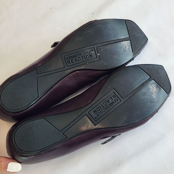 Kenneth Cole Reaction Size 7 Slip-On Plum Wedge Flats Comfort Work Shoes - Picture 7 of 7